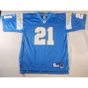 Vintage Powder Blue Tomlinson #21 Chargers Jersey Reebok NFL L +2 Stitched